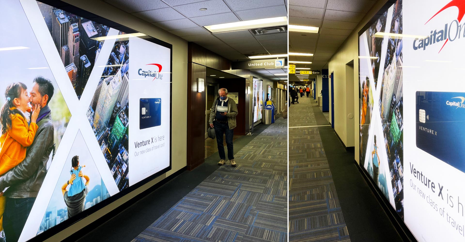 Airport Advertising Examples at Dulles