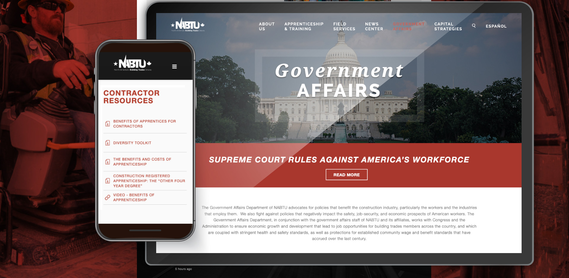 NABTU digital experience and website design