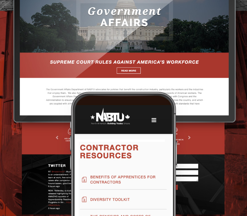 NABTU digital experience and website design