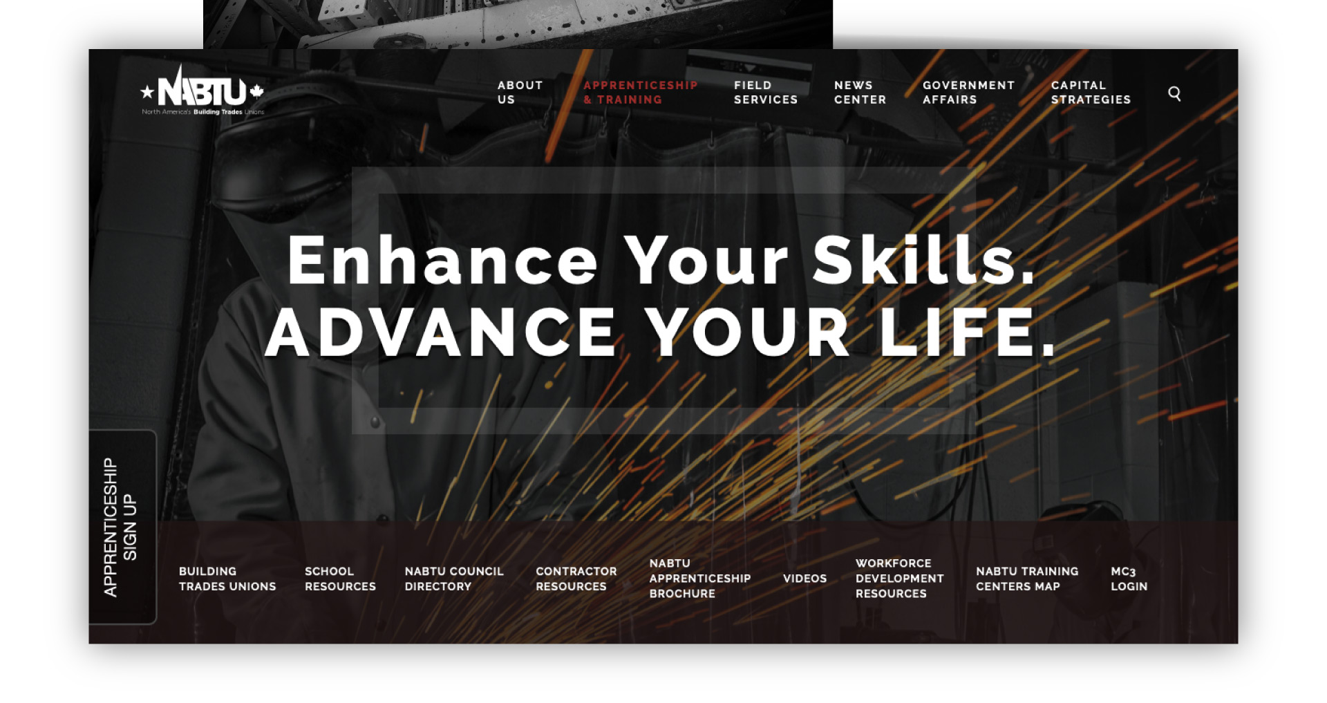 NABTU apprenticeship website experience